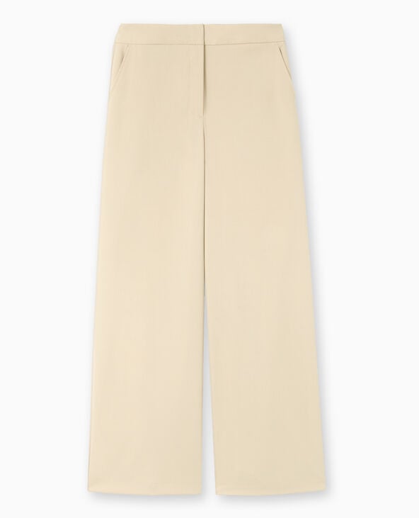 Pimkie Pantalon Large Et Droit Taille Regular - Beige