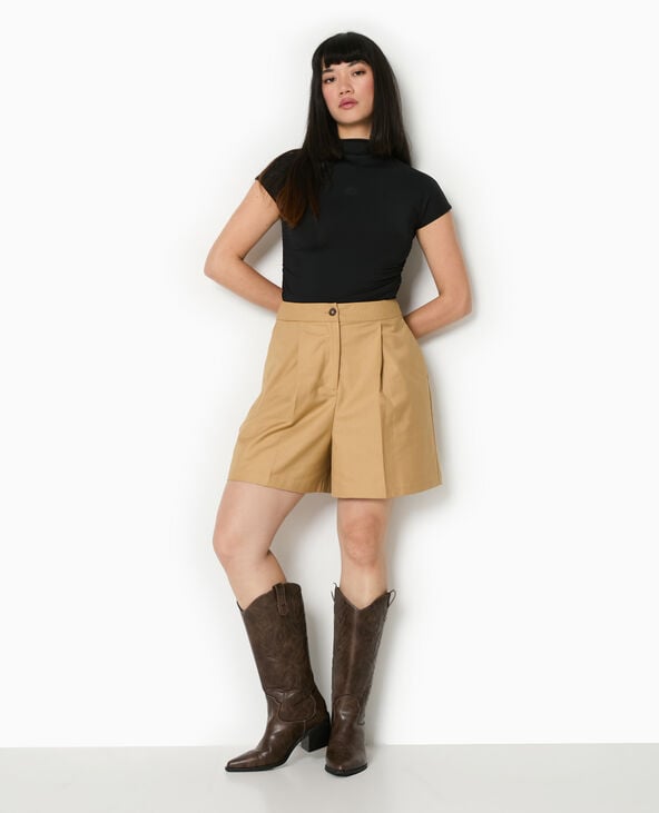 Pimkie Bermuda City Avec Pinces - Camel