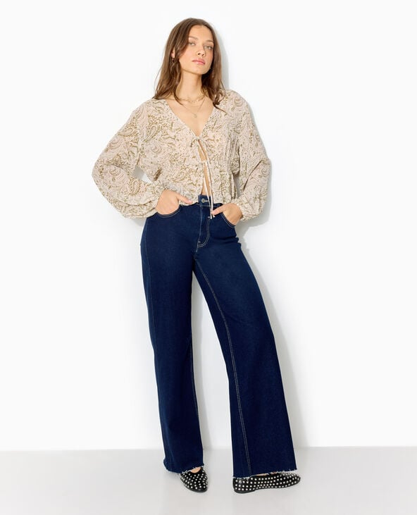 Pimkie Blouse Manches Longues Motif Cachemire - Vert