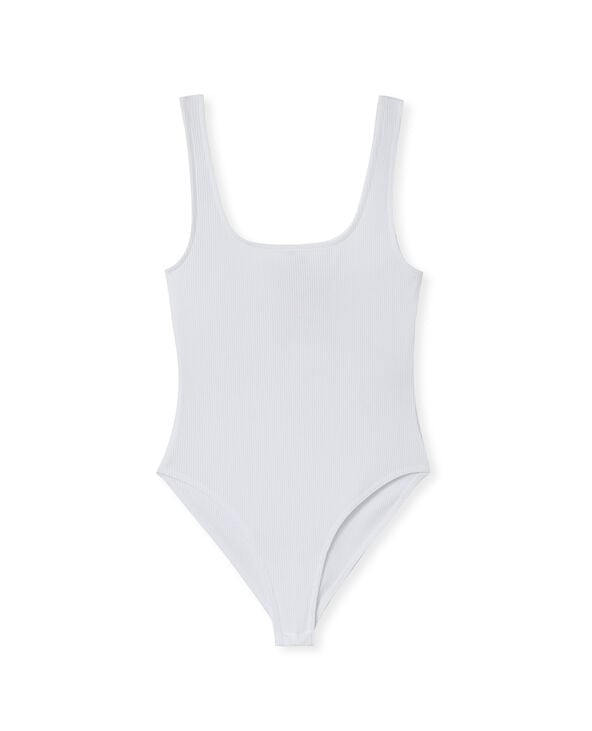 Pimkie Body Débardeur En Maille Côtelée - Blanc