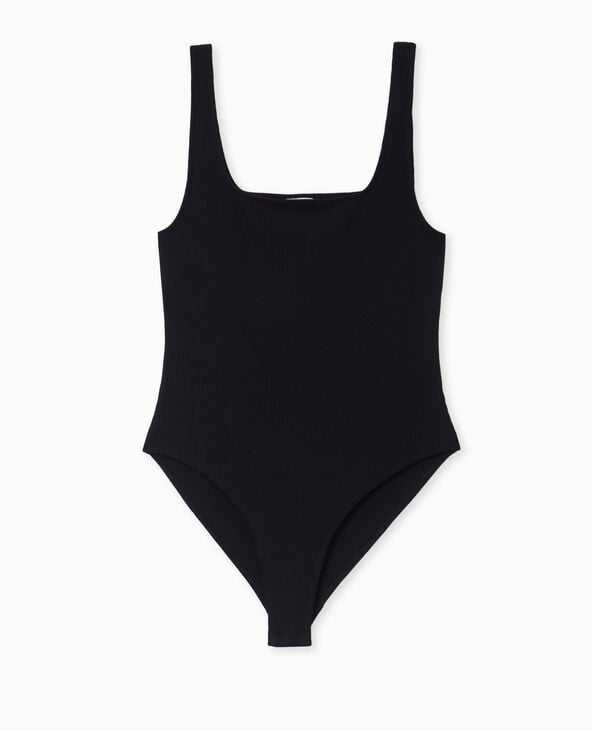 Pimkie Body Débardeur En Maille Côtelée - Noir