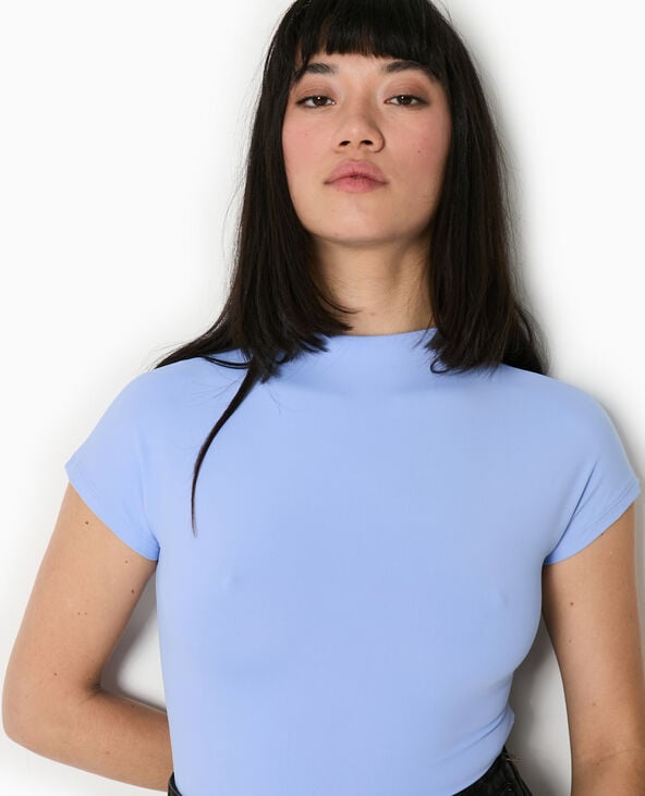 pimkie Body manches courtes col montant - Bleu clair