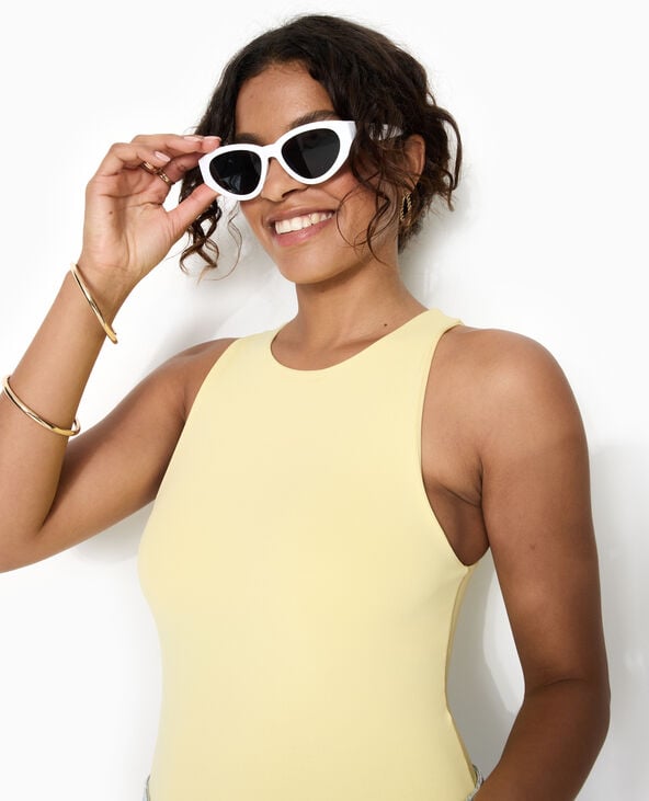 Pimkie Body Sans Manches - Jaune Pâle