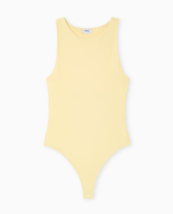 Pimkie Body Sans Manches - Jaune Pâle