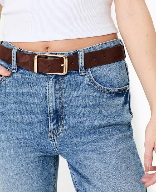 pimkie Ceinture aspect suédine - Marron