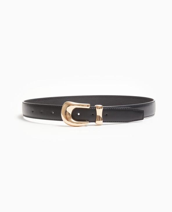 Pimkie Ceinture Avec Boucle Dorée - Noir