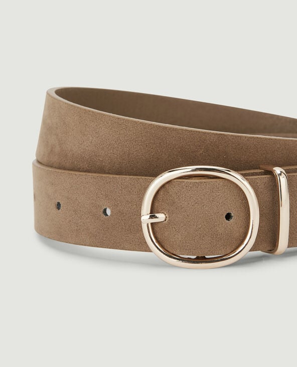 Pimkie Ceinture Boucle Ovale - Beige
