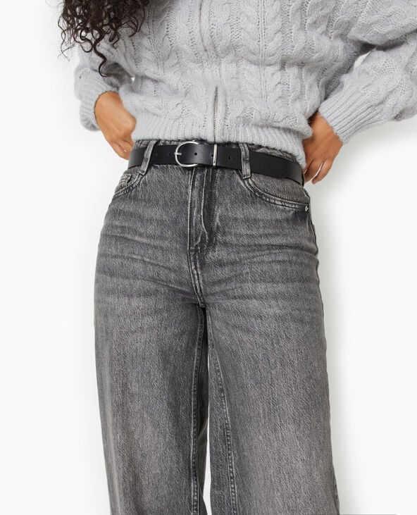 pimkie Ceinture boucle ovale - Noir