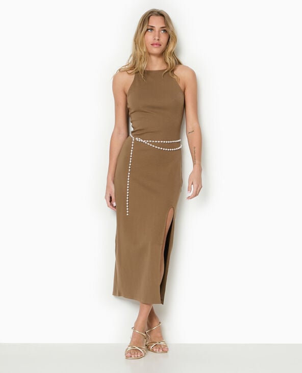 Pimkie Ceinture Double Rang De Perles - Blanc