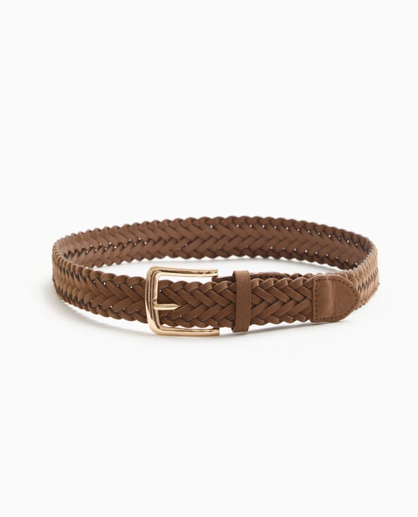 Pimkie Ceinture Tressée En Suédine - Beige