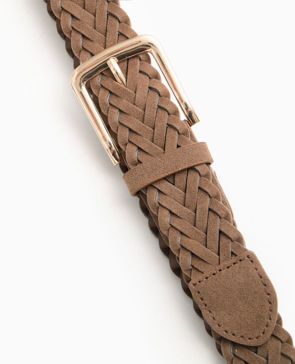 Pimkie Ceinture Tressée En Suédine - Beige