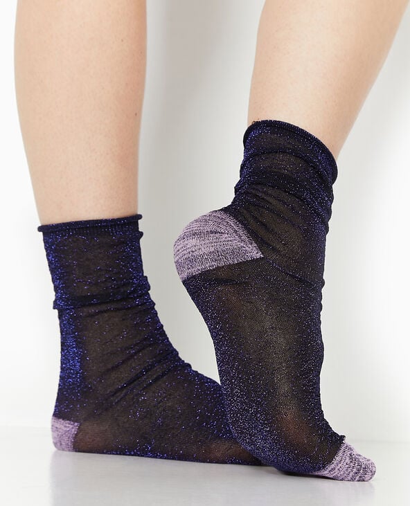 pimkie Chaussettes avec fils lurex - Bleu turquoise