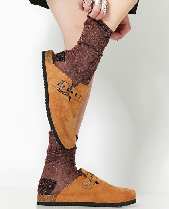 pimkie Chaussettes avec fils lurex - Marron