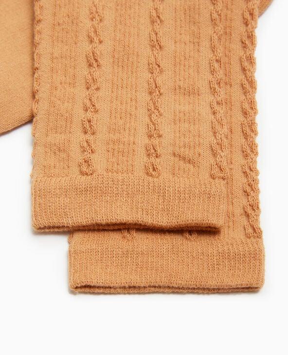 Pimkie Chaussettes En Maille Fantaisie - Marron