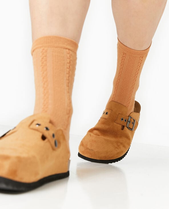 pimkie Chaussettes en maille fantaisie - Marron