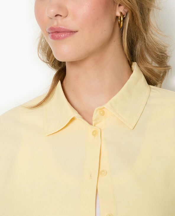 Pimkie Chemise Ample Et Droite - Jaune Pâle