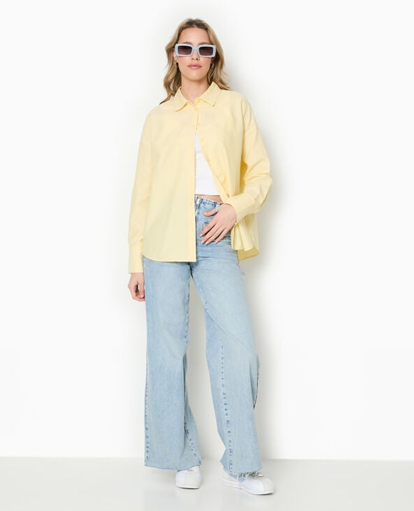 pimkie Chemise ample et droite - Jaune pâle