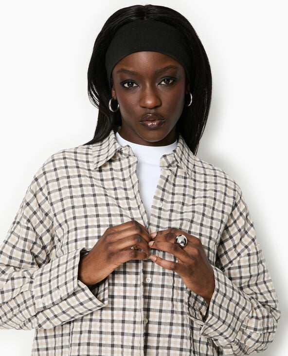 pimkie Chemise oversize à carreaux - Blanc