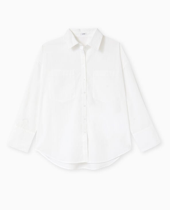 Pimkie Chemise Oversize Avec Poches - Blanc