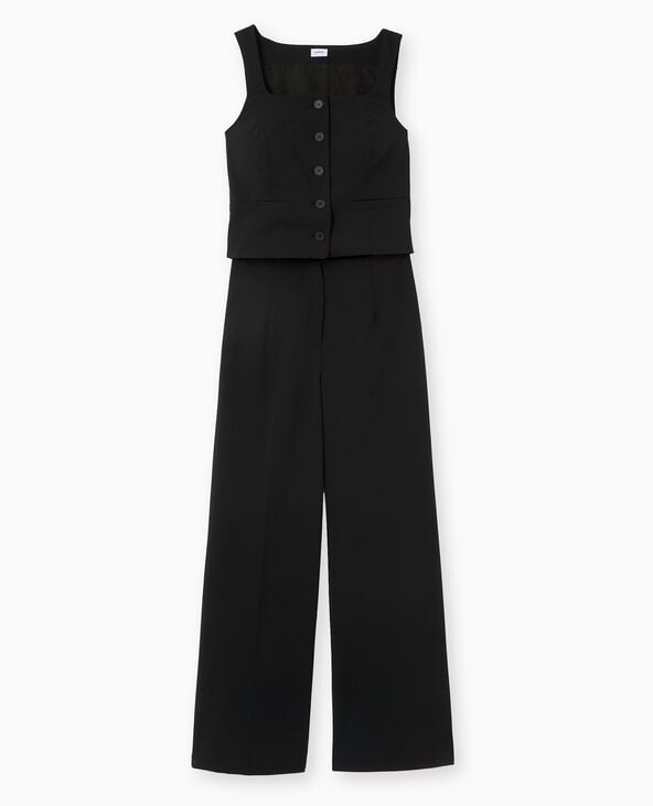 Pimkie Combinaison Avec Effet Gilet De Barman - Noir