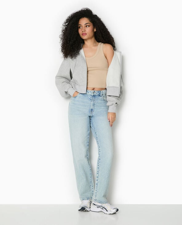 pimkie Débardeur court en maille côtelée - Beige