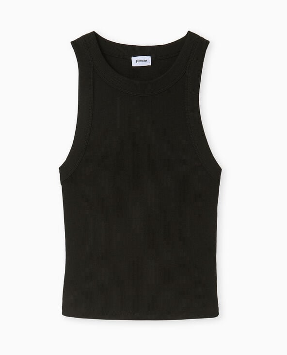 Pimkie Débardeur En Maille Côtelée - Noir