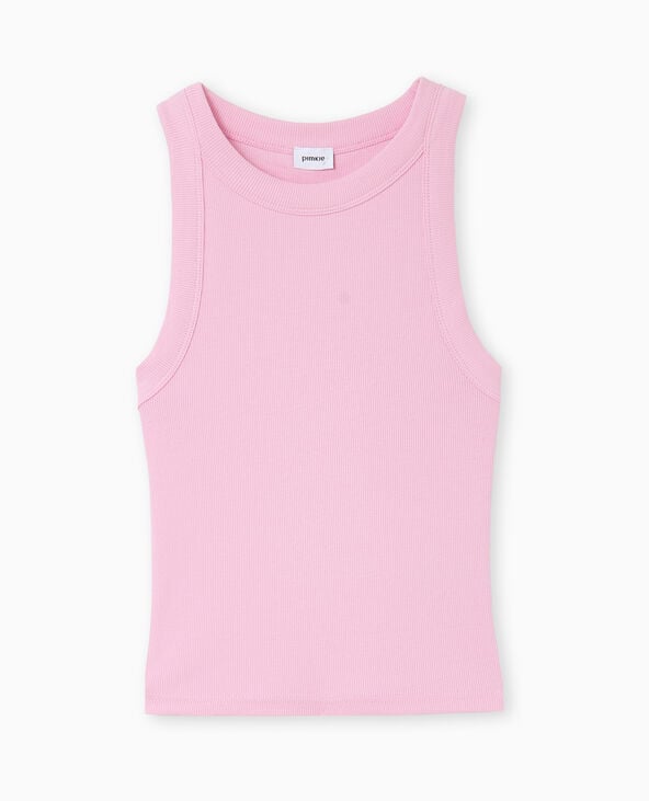 Pimkie Débardeur En Maille Côtelée - Rose
