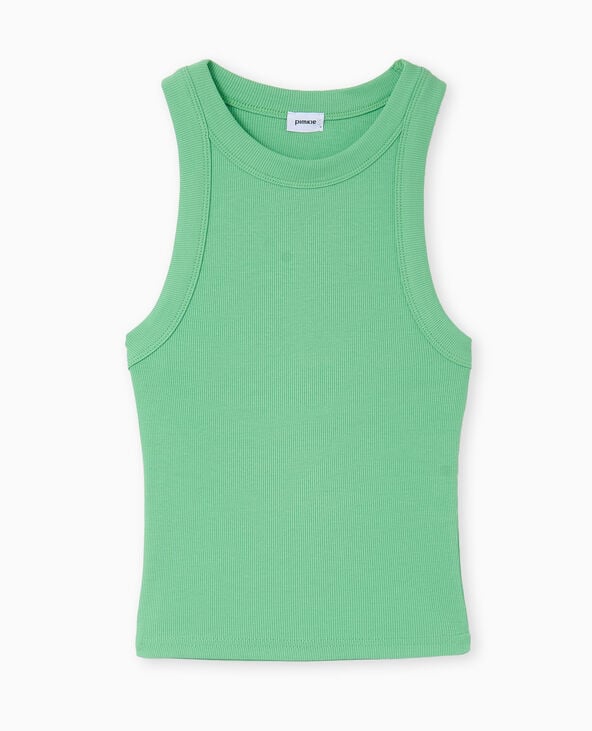 Pimkie Débardeur En Maille Côtelée - Vert Clair