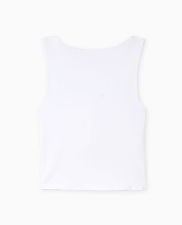 Pimkie Débardeur Encolure Bateau Dos Dégagé - Blanc