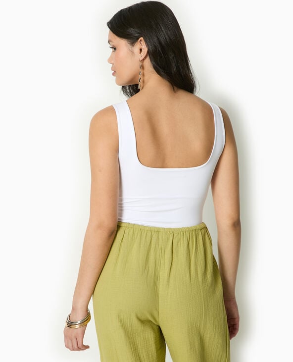 pimkie Débardeur encolure bateau dos dégagé - Blanc