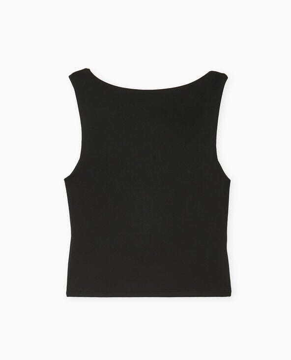 Pimkie Débardeur Encolure Bateau Dos Dégagé - Noir