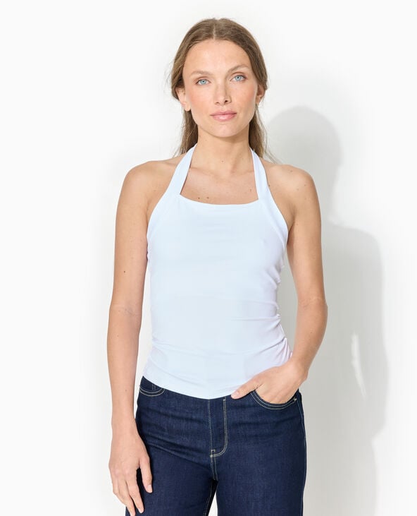 Pimkie Dos-nu En Maille Extensible - Blanc