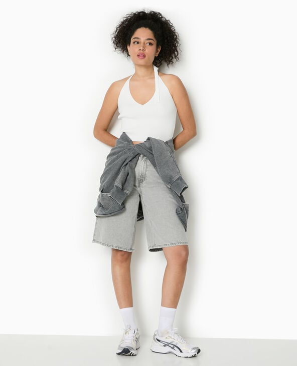 pimkie Dos-nu en maille tricot - Blanc