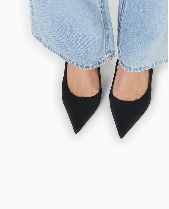 pimkie Escarpins bout pointu talon ouvert - Noir