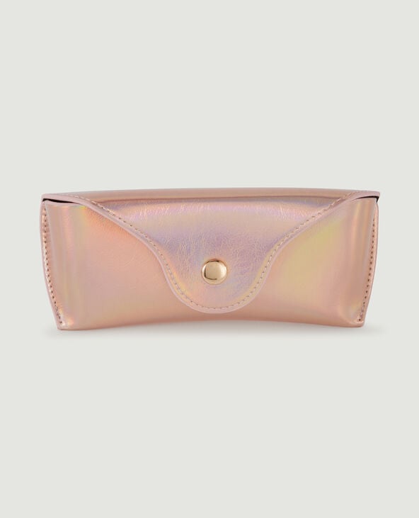 Pimkie Etui à Lunettes Semi-rigide - Rose Clair