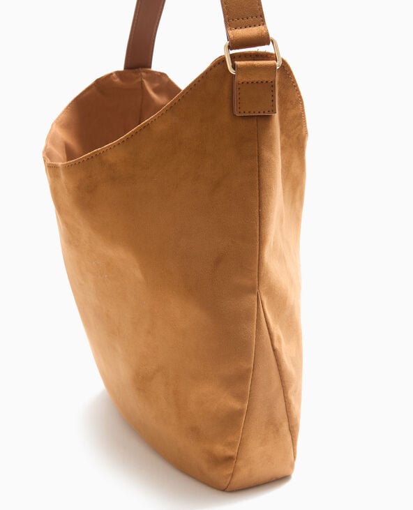 Pimkie Grand Sac Cabas En Suédine - Camel