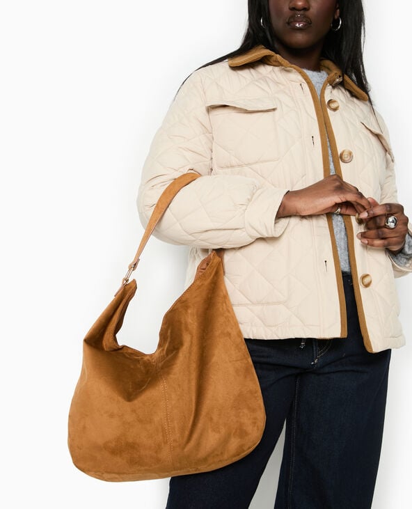 pimkie Grand sac cabas en suédine - Camel