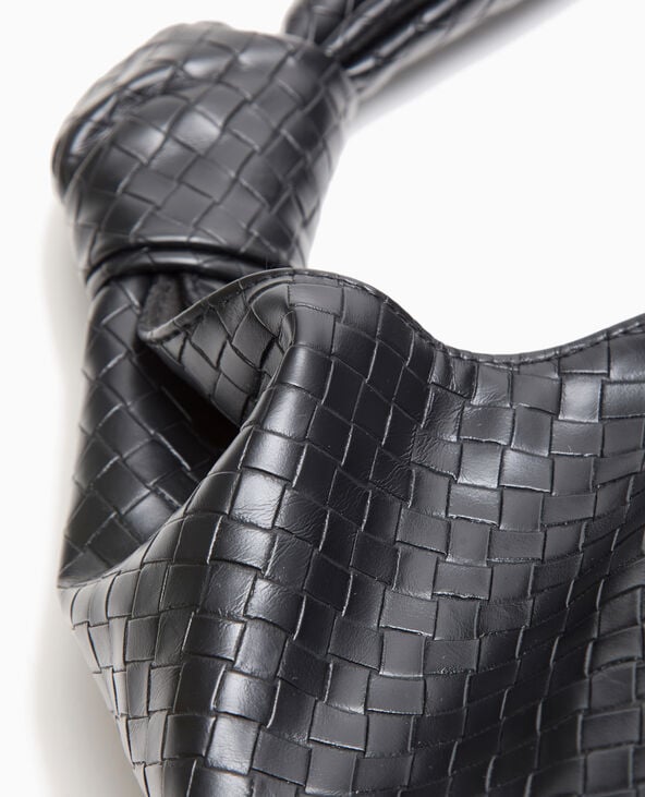 Pimkie Grand Sac XXL En Simili Tressé - Noir