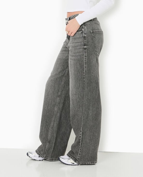 pimkie Jean baggy loose taille regular - Gris foncé
