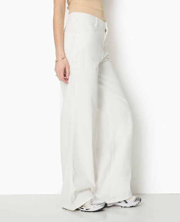 pimkie Jean baggy taille basse - Blanc