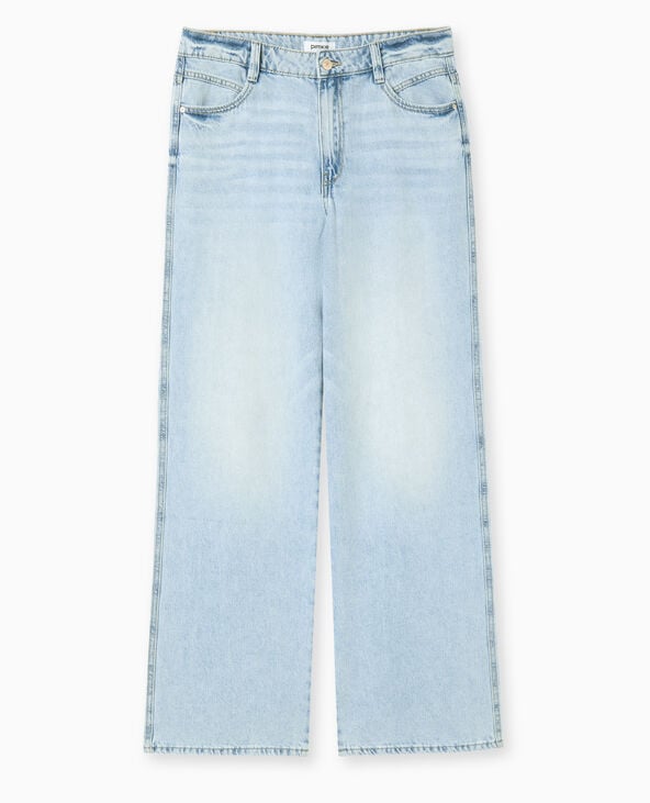 Pimkie Jean Baggy Taille Haute - Bleu