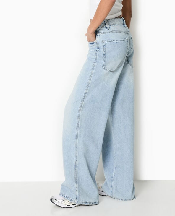 pimkie Jean baggy taille haute - Bleu