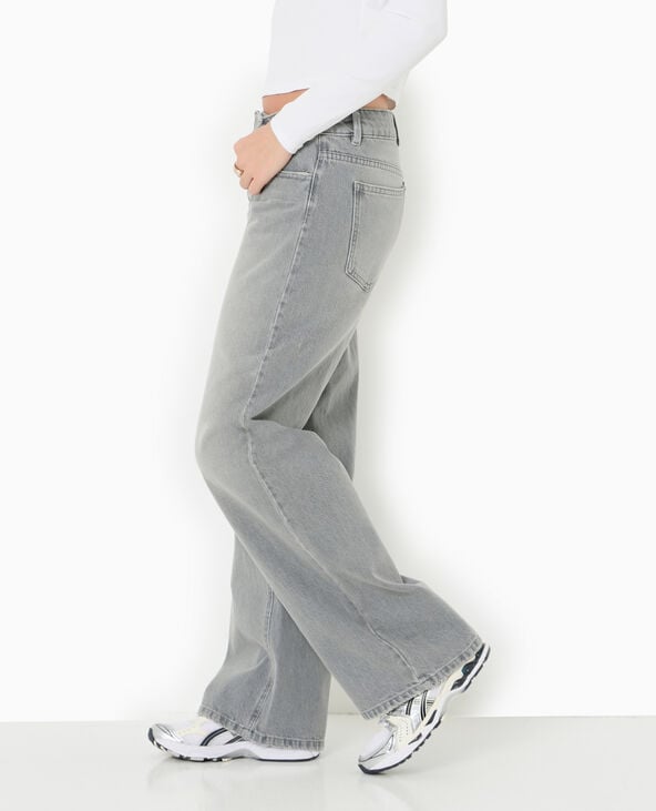 pimkie Jean droit taille basse - Blanc