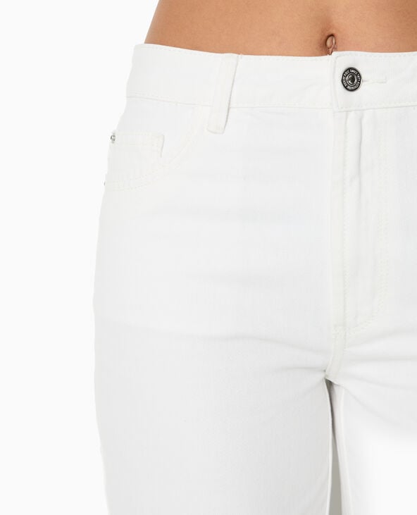 Pimkie Jean Droit Taille Regular - Blanc