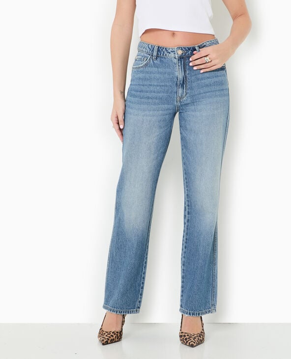 Pimkie Jean Droit Taille Regular - Bleu