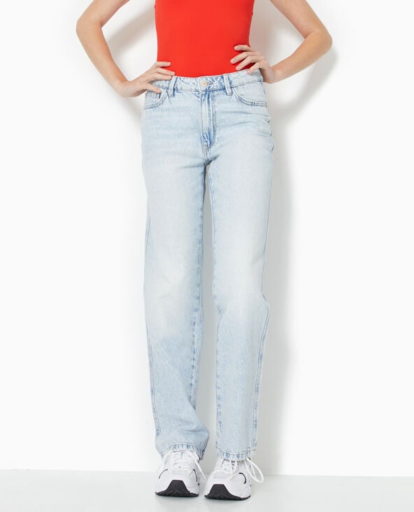 Pimkie Jean Droit Taille Regular - Bleu Clair