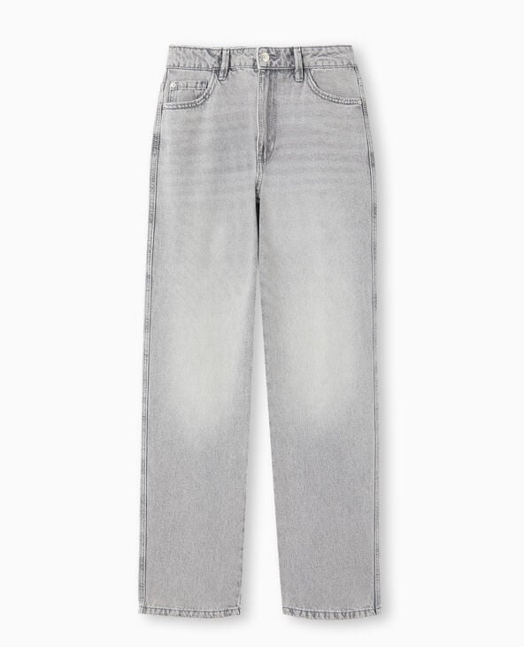 Pimkie Jean Droit Taille Regular - Gris Clair