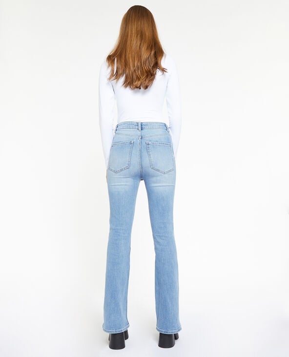 Pimkie Jean Flare Taille Haute - Bleu