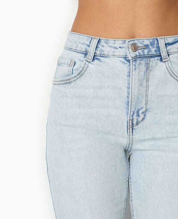 Pimkie Jean Flare Taille Haute - Bleu Clair