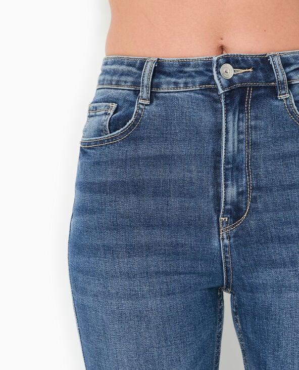 Pimkie Jean Flare Taille Haute - Bleu Foncé